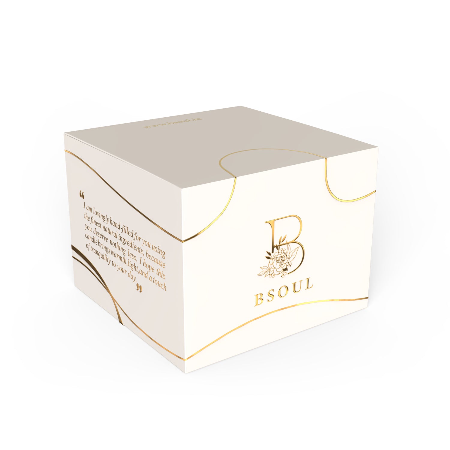 Buy White Glass BSOUL Candle-2
